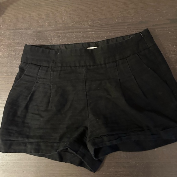 J. Crew Size 2 Black Cotton/Linen Shorts - Picture 5 of 12